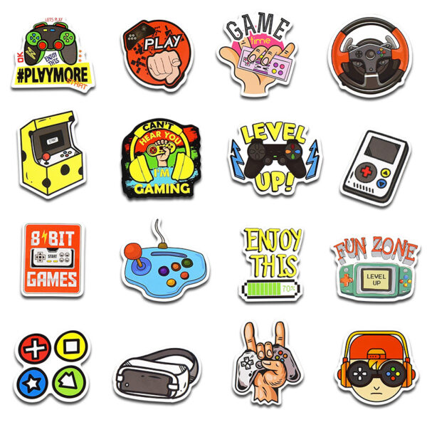 Playstation Doodle Sticker Laptop Suitcase - Image 2
