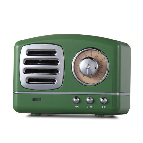 Retro Knob Wireless Bluetooth Speaker U Disk Card Radio Portable Multi-color Bluetooth Audio - Image 5