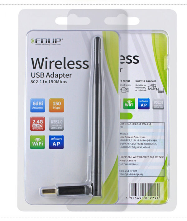Wireless Network Card Laptop Desktop USB Wireless Wifi Receiver Wireless Signal Transmitter - Image 3