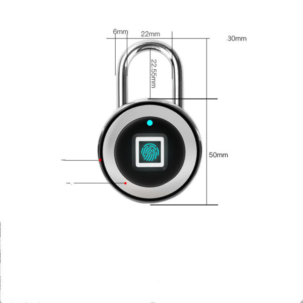Fingerprint Padlocks, Smart Small Locks, Fingerprint Anti-theft Locks, Padlocks - Image 2