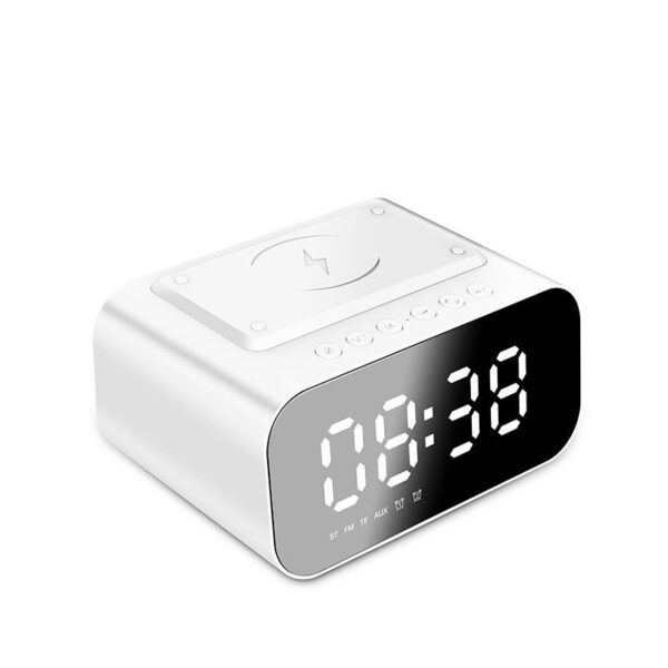 Wireless Charging Bluetooth Speaker Clock Led Alarm Clock Audio Wireless Charging Bluetooth Speaker - Image 3