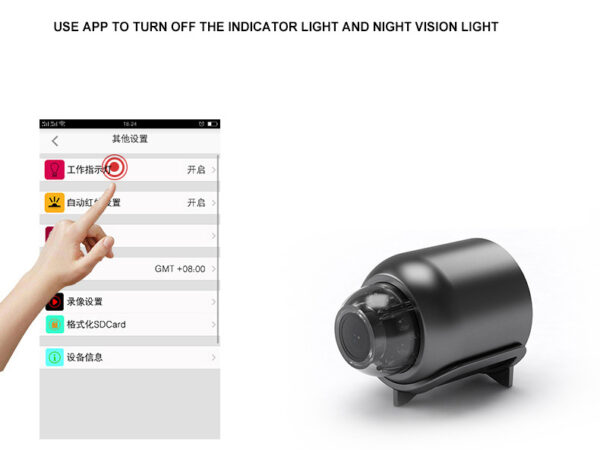 1080P Hd Night Vision Small Monitor Wireless Wifi Remote Surveillance Camera Home Network Camera - Image 4