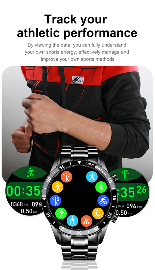 Lige's New Smart Watch Upgrade Smart Wearable Watch - Image 3