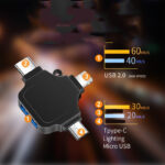 Suitable for Apple type-c Android three-in-one otg adapter connector U disk USB converter wholesale - Image 5