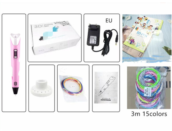 Children's 3d Printing Pen Three-dimensional Brush Toy Set - Image 9