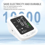 CONTEC08E LED Screen Electronic Sphygmomanometer Adult BP Cuff Monitor Blood Pressure NIBP Records - Image 4