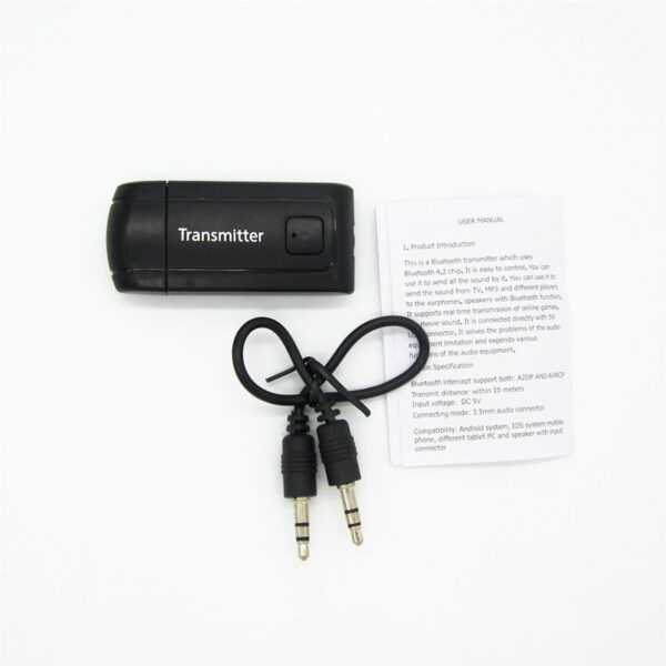 Audio Bluetooth Transmitter Wireless Audio Converter With Mute - Image 4