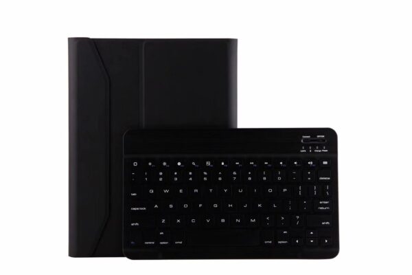 Color Flat Bluetooth Keyboard Leather Case Pen Slot - Image 7