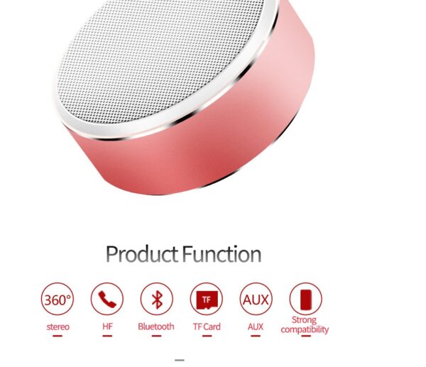 S8 portable Bluetooth speaker Mini card subwoofer built-in battery mini speaker - Image 2