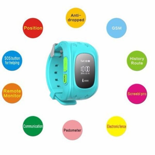 Anti Lost Kids Smart Watch Child GPS Tracker SOS Monitor Positioning - Image 2