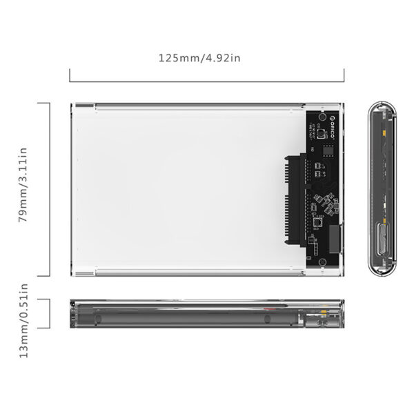ORICO 2139U3 2.5" Notebook HDD Enclosure - Image 10