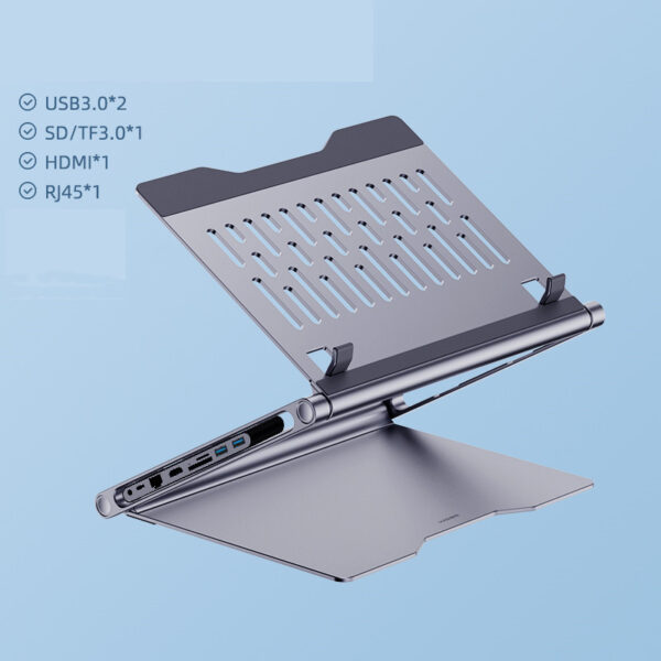 Lapstop Stand With 8-in-1 Docking Station - Image 9