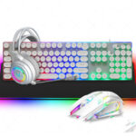 Punk Keyboard And Mouse Set Headset Four-piece Mouse And Keyboard Set - Image 5