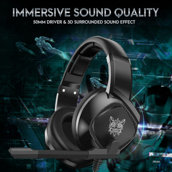 Headphones RGB Light Subwoofer Wired Headphones - Image 2