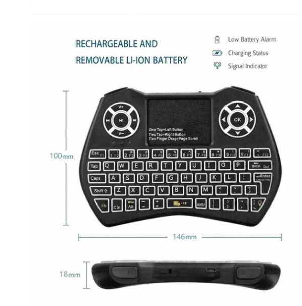 Mini Wireless Keyboard Flying Mouse Keyboard Supports Multi-language Keyboard - Image 3
