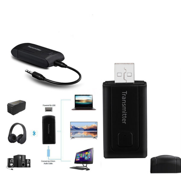 Audio Bluetooth Transmitter Wireless Audio Converter With Mute - Image 2