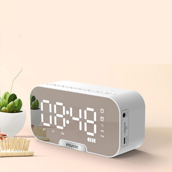 Portable Mirror Clock Alarm Clock - Image 2